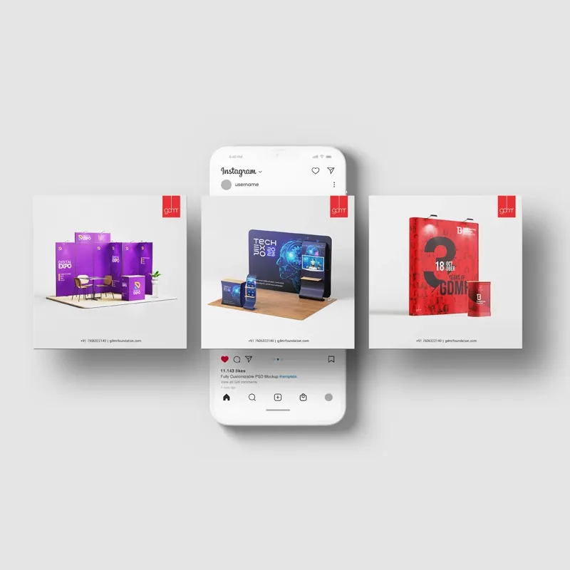 Social media campaign creatives by GDMR